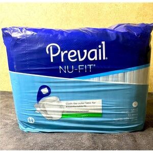 PREVAIL Nu-Fit 18ct LARGE 45-58" Daily Briefs ADULT Protective UNDERWEAR Diaper